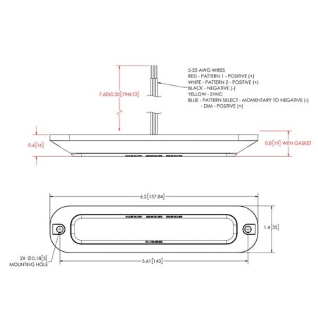Warnleuchte 6 LEDs, bernsteinfarben - ED3705AMB