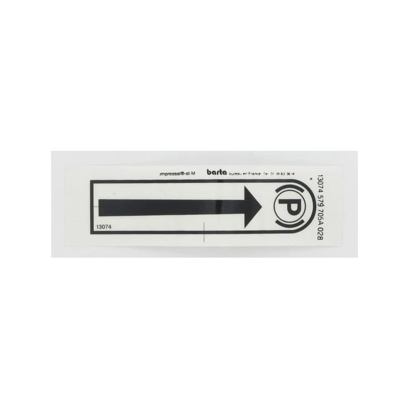 Sticker Parking brake - ET13074 Sticker Parking brake - ET13074