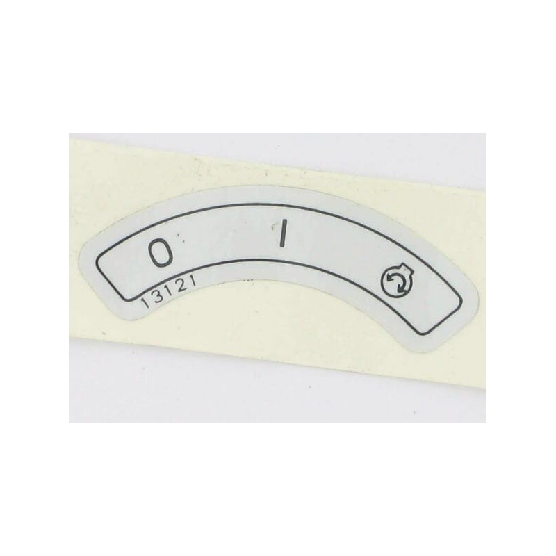 Sticker ignition switch - ET13121