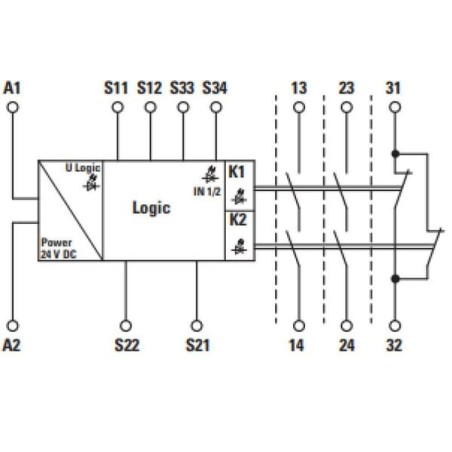 Safety relay - ESR5NO2124VDC
