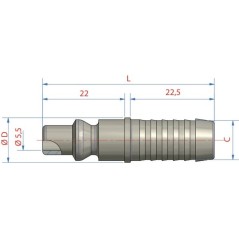 Stecktülle 10mm - ESOI10SS