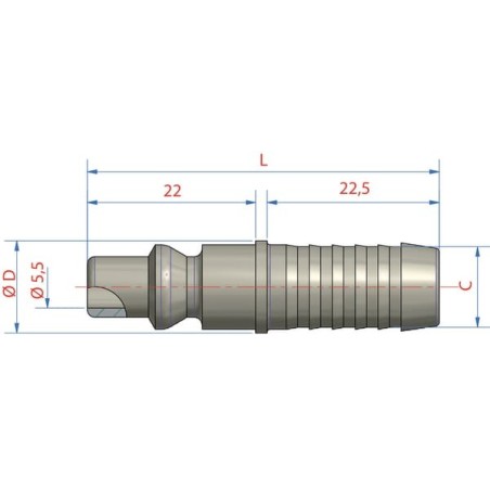 Stecktülle 10mm - ESOI10SS