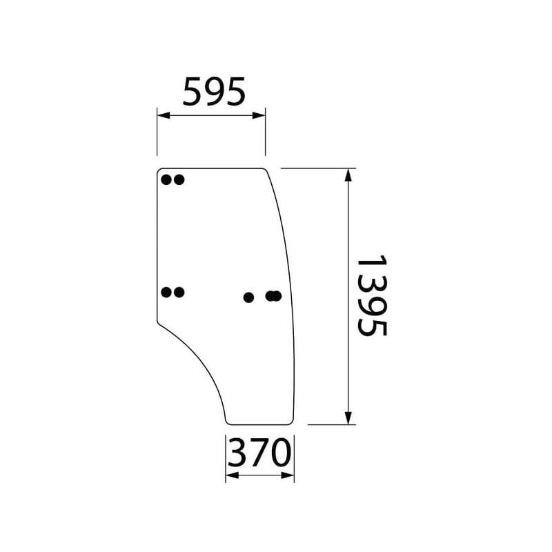 Szyba drzwi kpl. - ER387924N Szyba drzwi kpl. - ER387924N