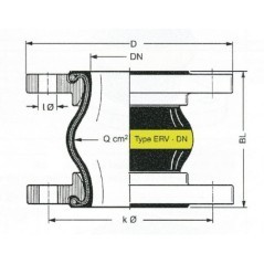 ERVG100 ELAFLEX, Rubber compensators 