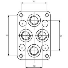 SubPlate bottom port - ES3A38P