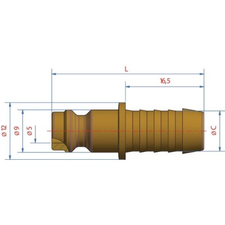 Stecktülle 4mm - ESM4S
