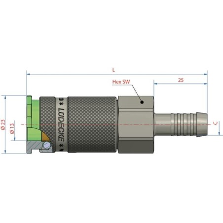 SchnellkupplungTülle 8mm - ESACG8T