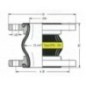 Pipe Connection, Yellow Ring - ERVG150 Pipe Connection, Yellow Ring - ERVG150