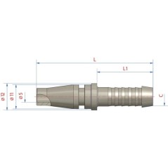 Stecktülle 10mm - ESBI10SS