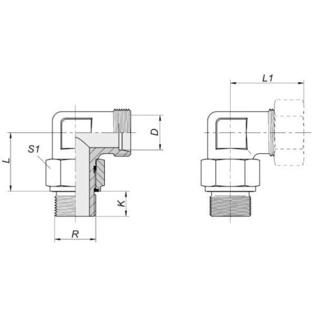 KupplungKontermutter 12-1/4 - EWSC12LR14WD