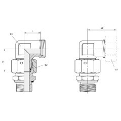 Adj. stud pre-assembled 20S - EWVD20S
