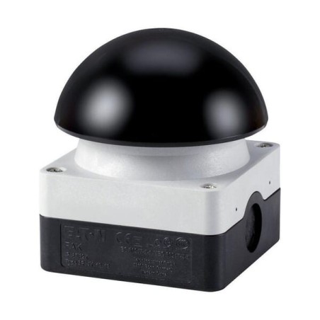 Black domed button - FAKSKC11I