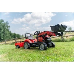 Case IH backhoe with trailer - F961AM