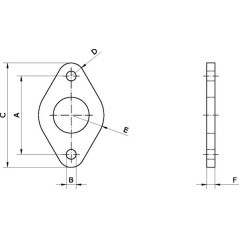 Flange mounting - FA1216PN