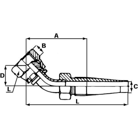 Insert DN06-1/4 BSP-45 stopni - F6445