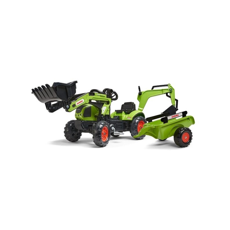 Claas backhoe with front loader and trailer - F2040N
