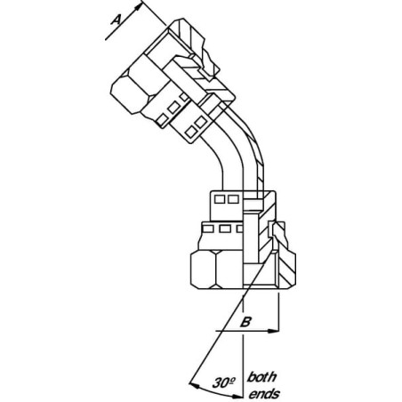 Bogen IG 1/2BSP 45 stopni - FF4508B