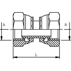 Verbinder IG 3/8 BSP - FFB06