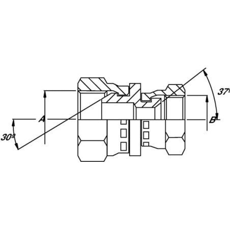 Verbinder IG 1/2x9/16 BSP/JIC - FFBJ0809