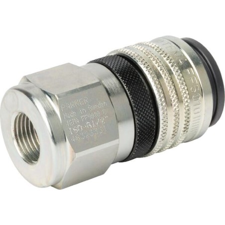 Coupling 1/2 inch female flat face, Tema - FF5010C