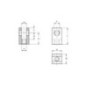 Threaded yoke 65x40x40 - FF1702 Threaded yoke 65x40x40 - FF1702