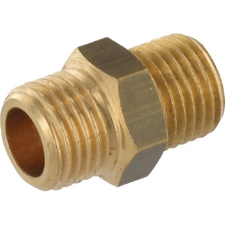 Brass coupling 2xM 1/4 inch - FG28014MS
