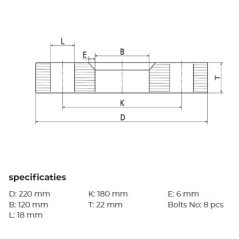 Schiebeflansch V2A DN200/219,1 - FG2642219RVS