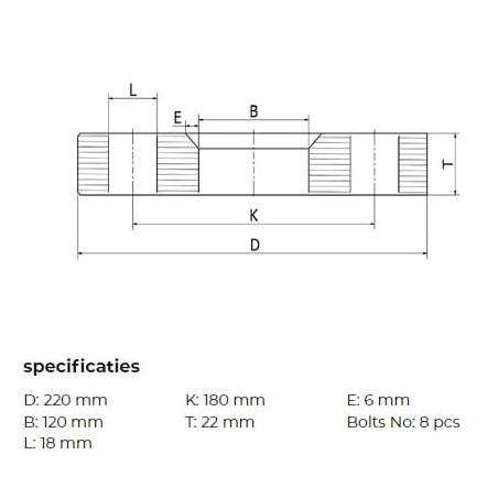 Schiebeflansch V2A DN200/219,1 - FG2642219RVS