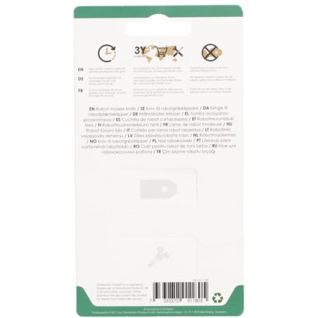 Blades for Yardforce, 9 sets - FGP1180