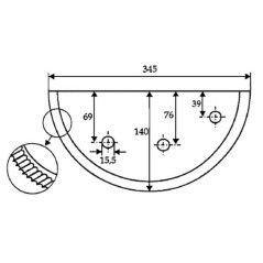Futtermischwagenmesser Unimix - FM21161