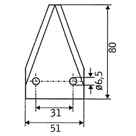 Futtermischwagenmesser - FM12119
