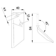 FM06190 Unbranded, Feeder wagon blades 