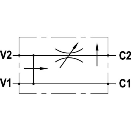 Flow control valve 3-Way OMP/R/H - FPRF90DVD2R12OMR