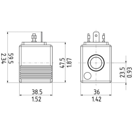 Spule für FP 22 DP-S Ventil 12 Volt - FP922PDS12