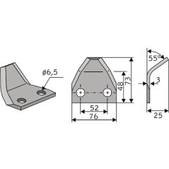 Futtermischwagenmesser - FM26502