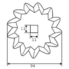 Futtermischwagenmesser - FM28121