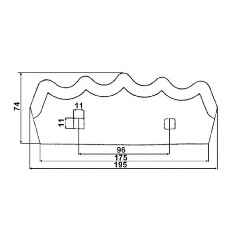 Futtermischwagenmesser Marmix - FM13147