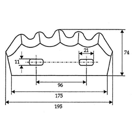 Futtermischwagenmesser Marmix - FM13114