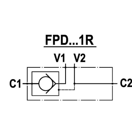 Gest. Rückschlagventil 1/2 BSP - FPD10001