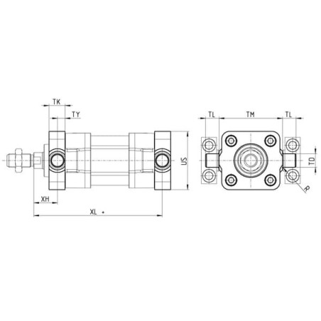 Czop wychylny - FN40CAM