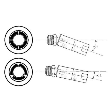 Końcówka smarownicy Pressol, R1/8 cali czteroszczekowa - FP12731