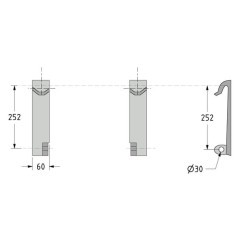 System hook set for Quicke no.3 bracket - FT2008
