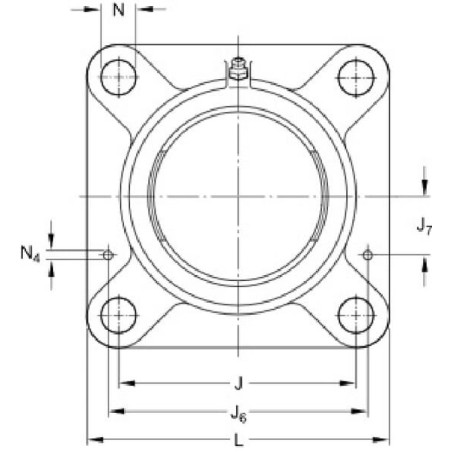 Bearing cover SKF - FY505MSKF