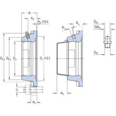 FY505MSKF SKF, Gehäuseteile 