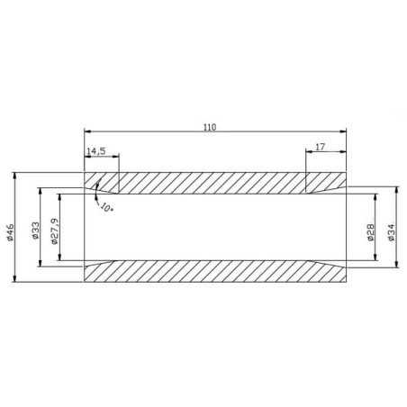 Conical bush for tine - FT1014
