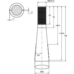 Zinken 760 mm - FT1180