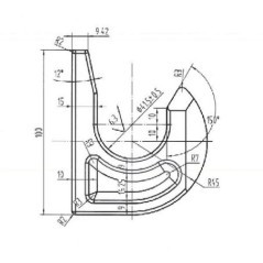 Haken lose 40mm - FT2010