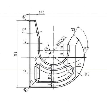 Haken lose 40mm - FT2010