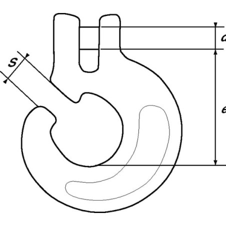Eye hook G80 10 mm - FW15054