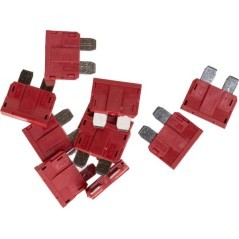 Bezpiecznik płytkowy standardowy 80V 10A czerwony opakowanie 10x Kramp - FS1810KR